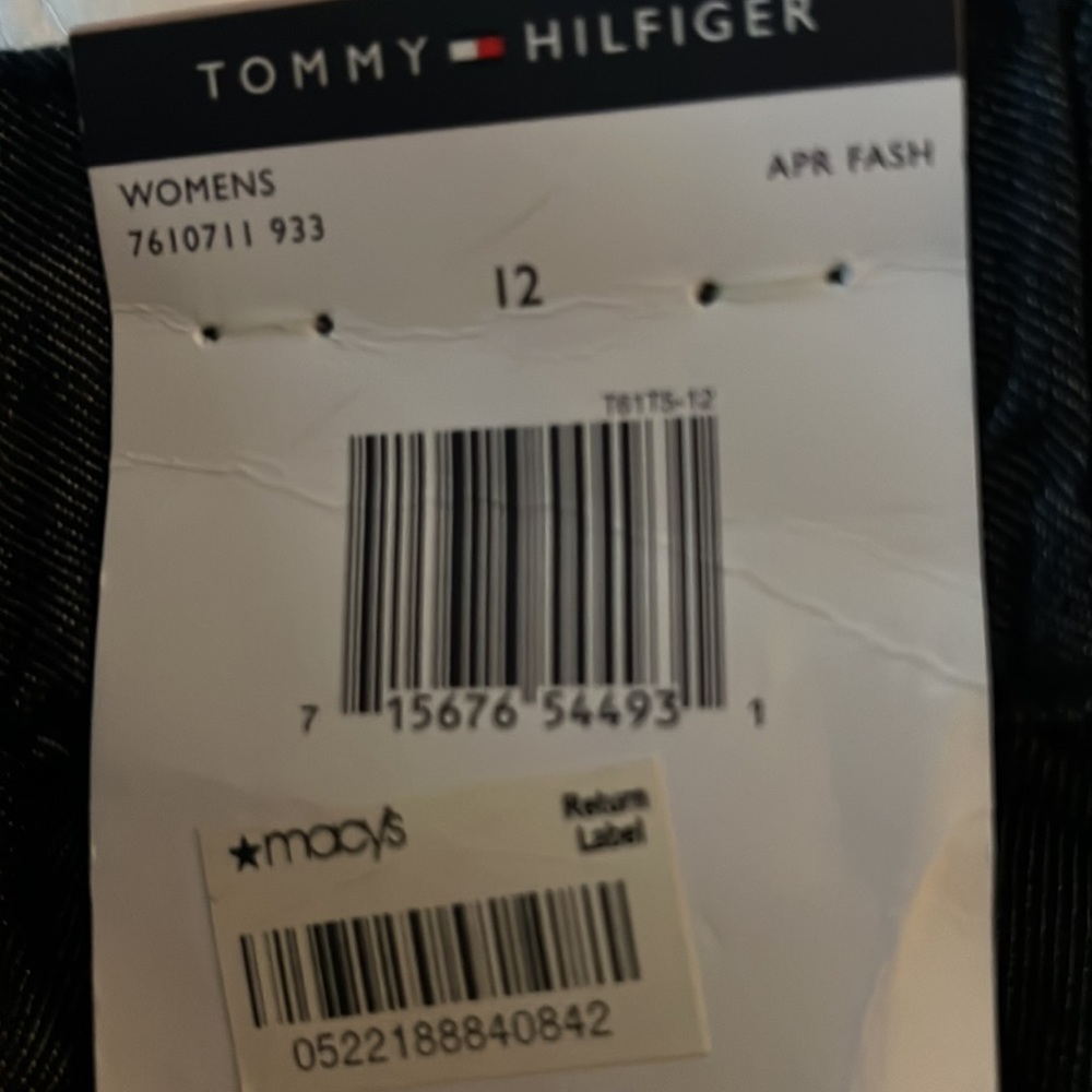 Tommy Hilfiger Denim shorts, size 12 - Picture 4 of 4